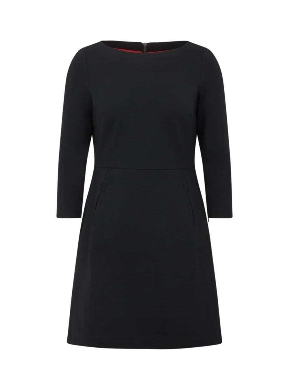 SPANX | Navy Boatneck Shift Dress with 3/4 Sleeves ~ New with tags Medium - Picture 4 of 10